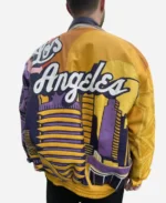 Los Angeles NBA All-Star 2004 Jeff Hamilton Leather Bomber Jacket For Unisex