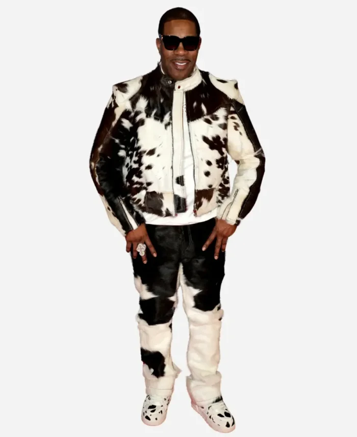 MTV EMAs Busta Rhymes Cowhide Jacket