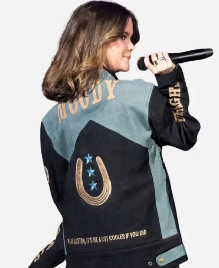 Maren Morris Moody Center Black And Blue Cotton Jacket