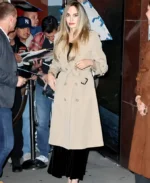 Maria Screening NYC Angelina Jolie Beige Trench Coat