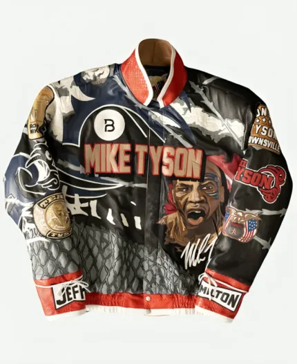 Mike Tyson vs Jake Paul Fight Iron Mike Leather Jacket