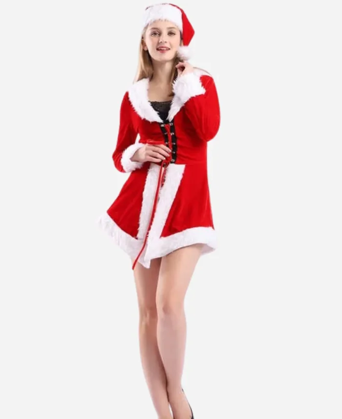 Miss Santa Sexy Christmas Costumes Dress