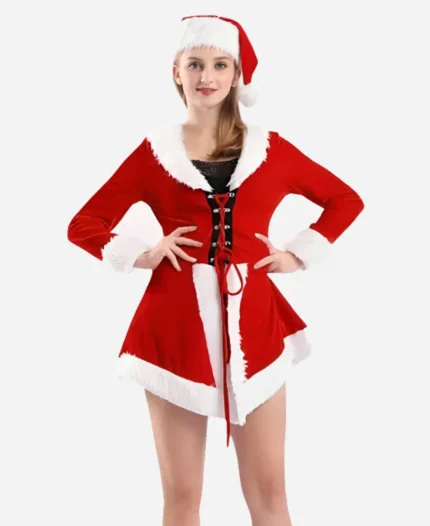  Christmas Clothing Sexy Miss Santa Costumes Dress