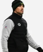 NFL Green Bay Packers Matt LaFleur Black Puffer Vest