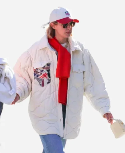 New York City Gigi Hadid Quilted White Puffer Jacket