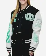 New York Liberty WNBA White And Black White Varsity Jacket for Unisex