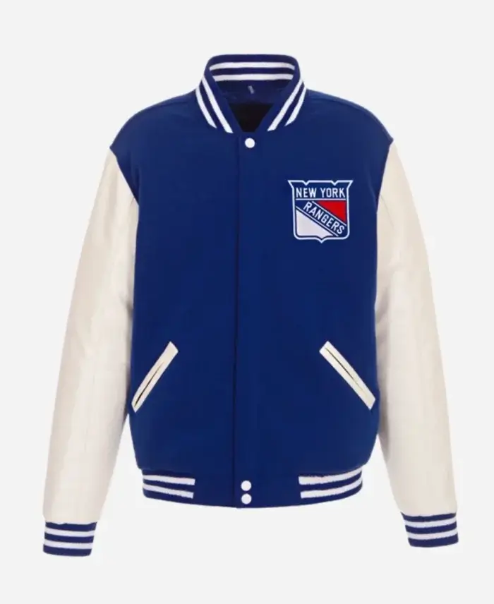 New York Rangers Stadium Series 2024 Blue Bomber Jacket