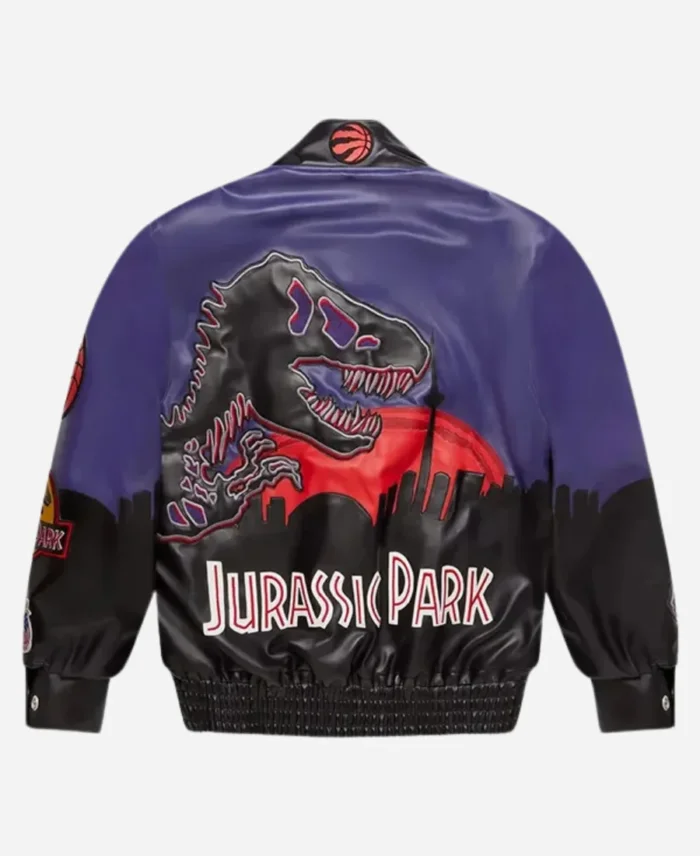 OVO Jurassic Park Varsity Leather Jacket For Sale