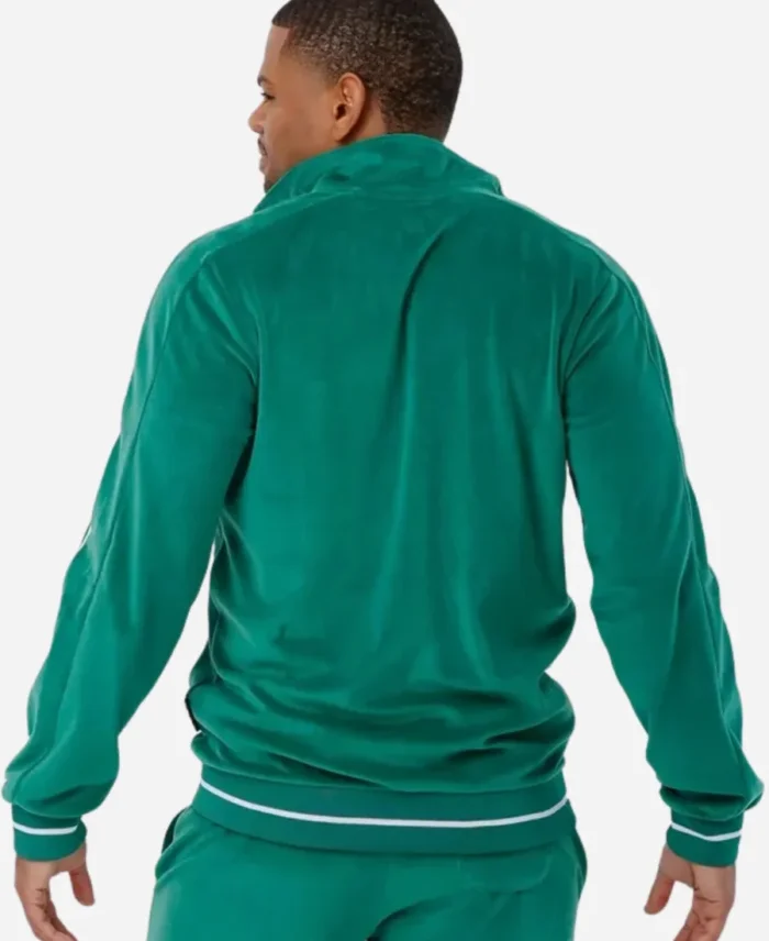 Philadelphia Eagles 2024 Kelly Green Velour Tracksuit