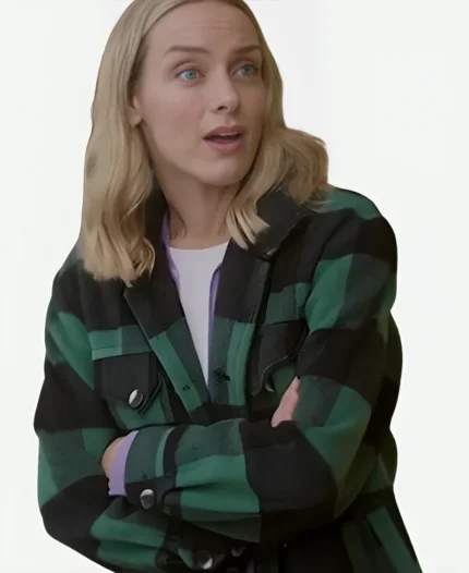 Rachel Skarsten Christmas Island 2023 Plaid Jacket