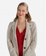 Rachel Skarsten Christmas Island White Coat