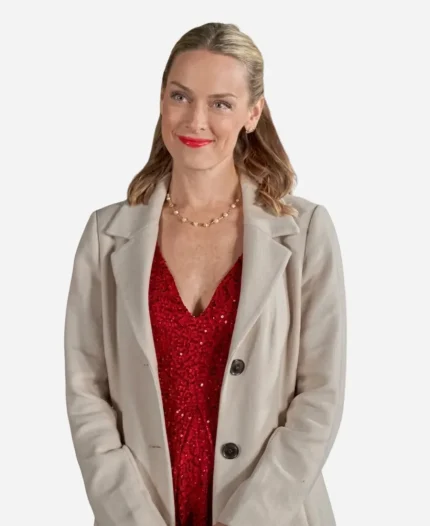 Rachel Skarsten Christmas Island White Coat