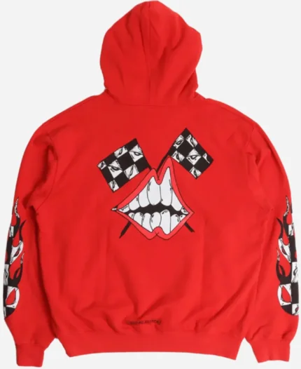 Red Chrome Hearts Hoodie