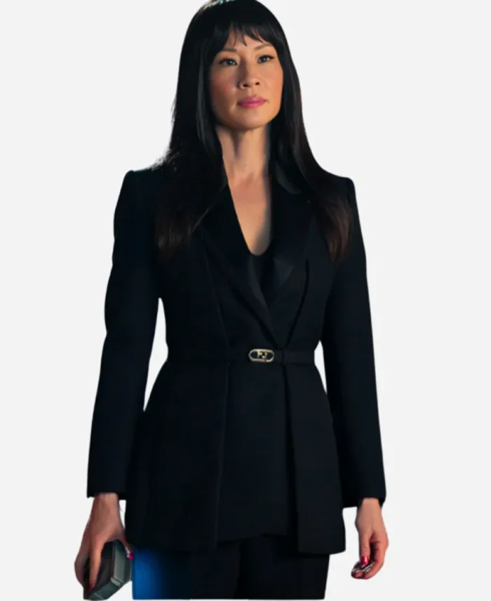 Red One 2024 Lucy Liu Black Coat