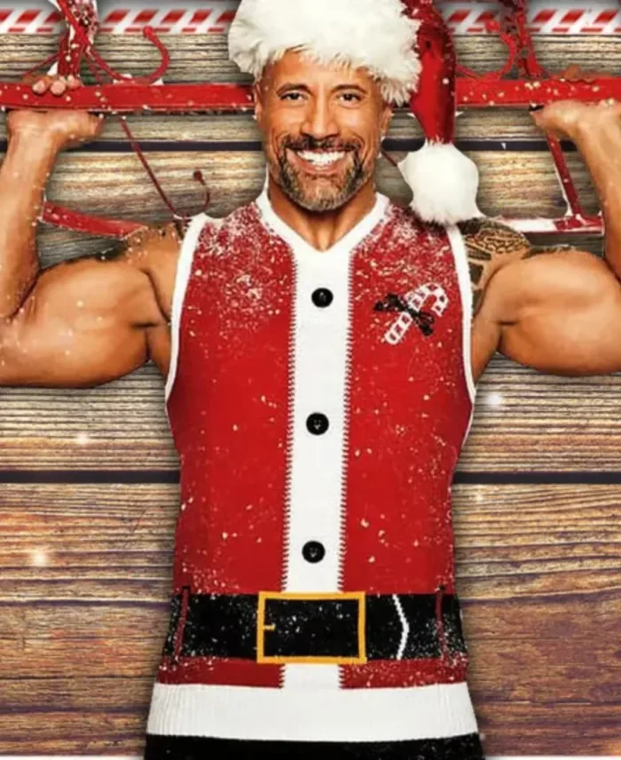 Red One Dwayne Johnson Christmas Vest