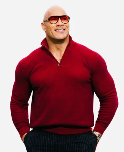 Red One Premiere Dwayne Johnson Red Sweater