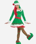 Santa Claus Elf Christmas Costume For Women