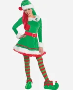 Santa Claus Elf Green Costume