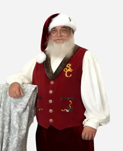 Santa Claus SC Christmas Suede Vest For Sale