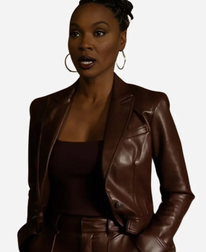 Shanola Hampton Found S02 Brown Blazer