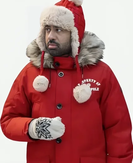 Simon Choksi The Santa Clauses S02 Red Hooded Jacket