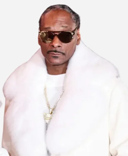 Snoop Dogg Gladiatoar 02 Los Angeles Premiere White Fur Coat