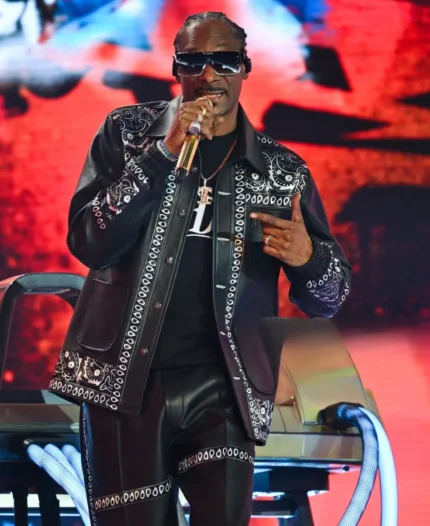 Snoop Dogg Times Square Fortnite Leather Jacket