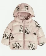 Snoopy Puffer Pink Hooded Jacket