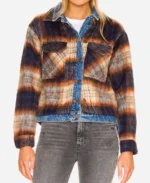 Stella Kidd Tv Series Chicago Fire S013 Miranda Rae Mayo Plaid Denim Jacket