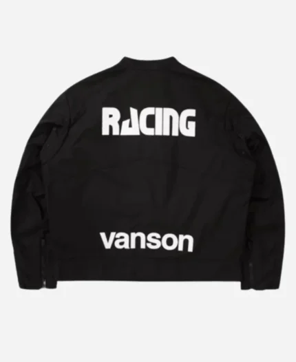 Supreme Vanson Leathers Cordura Black Jacket For Unisex