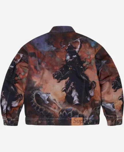 Supreme x Frank Frazetta Shearling Trucker Jacket