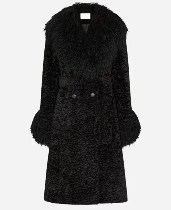 Taylor Swift Black Fur Coat