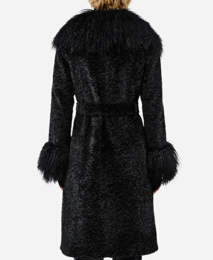 Taylor Swift Poor Things Premiere Black Fur Coat