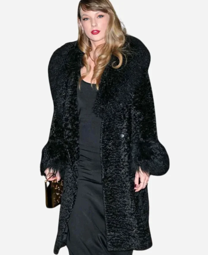 Taylor Swift Poor Things Premiere Fur Coat