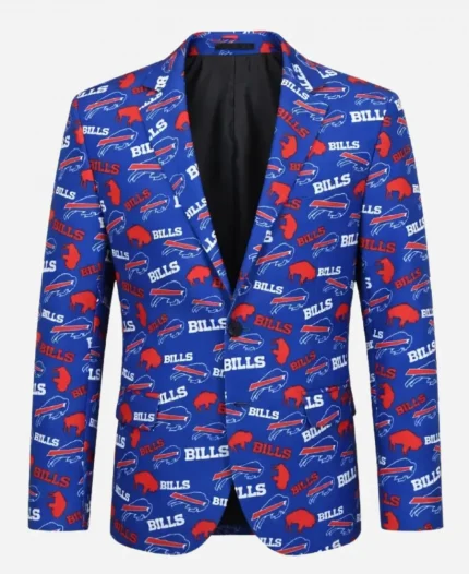 Buffalo Bills Blue Printed Blazer