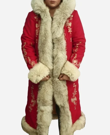 The Christmas Chronicles 2 Goldie Hawn Fur Long Coat