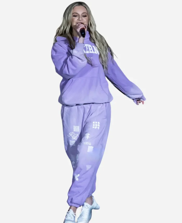 The Today Show 2024 Kelsea Ballerini Purple Sweatsuit For Women