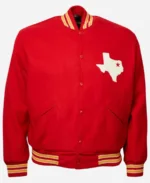 Travis Kelce Dallas Texans Red Varsity Jacket