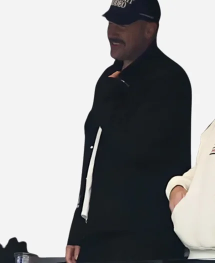 Travis Kelce Yankees vs Guardians Game Black Jacket