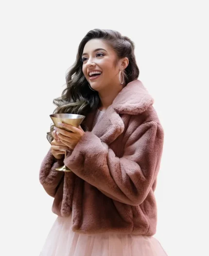 12 Dates of Christmas Faith Fernandez Brown Fur Jacket