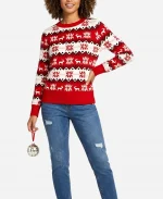 Haley Pullos General Hospital Molly Lansing Christmas Red & White Sweater