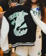 WNBA Off White x New York Liberty Varsity Jacket