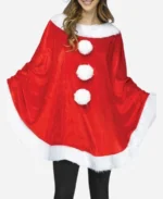 Women Christmas Santa Cape Poncho