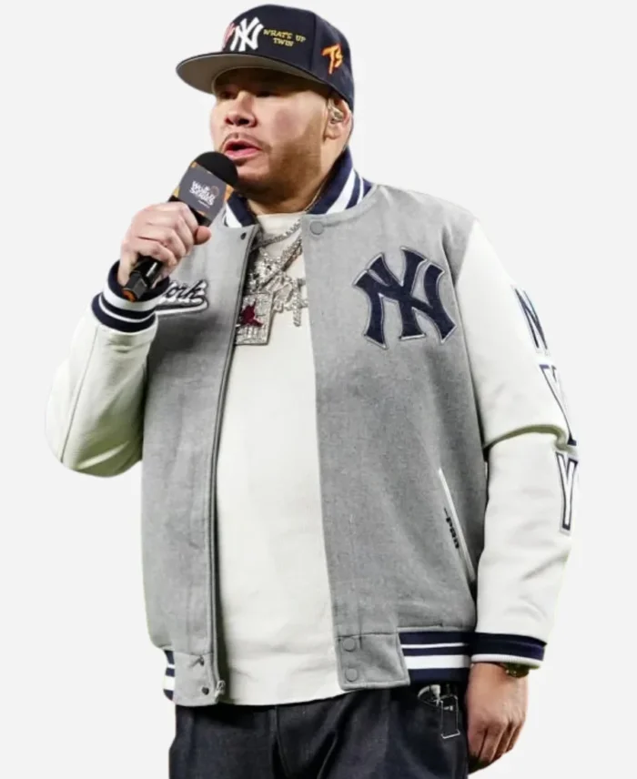 World Series Fat Joe New York Yankees Grey Varsity Jacket