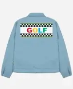 +44 x Golf Wang Rally Work Blue Jacket For Mens