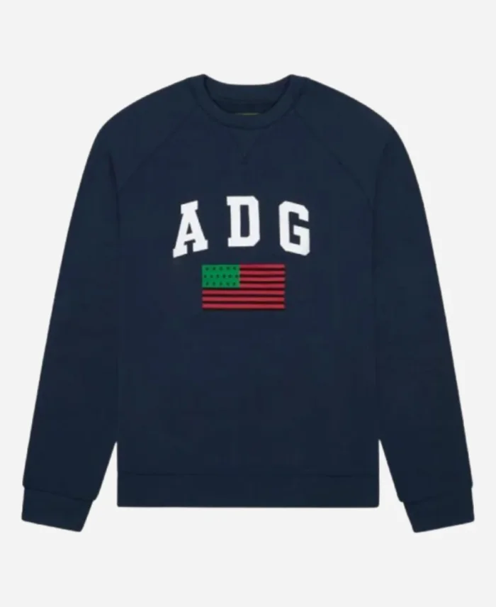 ADG American Flag Navy Blue Sweatshirt