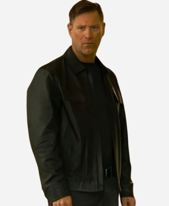 Aaron Eckhart 2024 Classified Leather Jacket