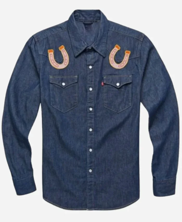 Adam Goldberg TV Series The Equalizer Season 05 Horse Shoe Harry Keshegian Denim Shirt