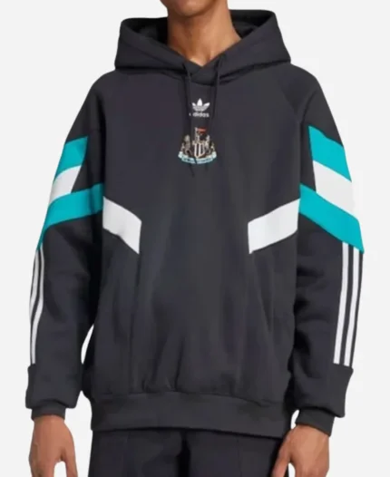 Adidas Newcastle United FC Black Fleece Pullover Hoodie For Unisex