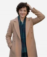 Alice The 5-Year Christmas Party Katie Findlay Beige Trench Long Coat